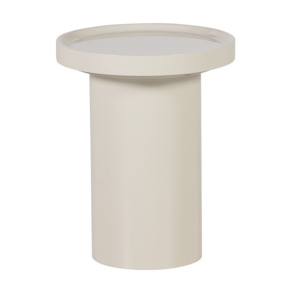 Spīdīgs apaļš sānu galdiņš ø 40 cm Veluna – WOOOD