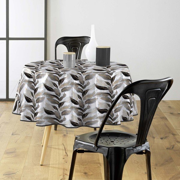 Ar mitru drānu noslaukāms galdauts ø 160 cm Oralia – douceur d'intérieur-image-2