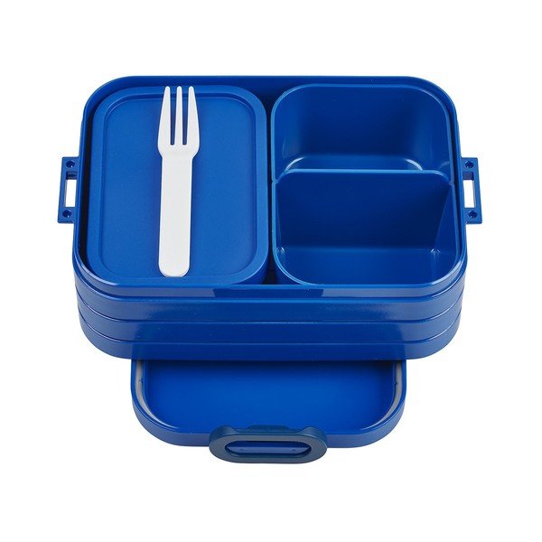 Pusdienu kārbas ar dakšu (3 gab.) Vivid blue – Mepal