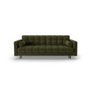 Zaļš salokāms dīvāns ar uzglabāšanas vietu 222 cm Bali – Cosmopolitan Design