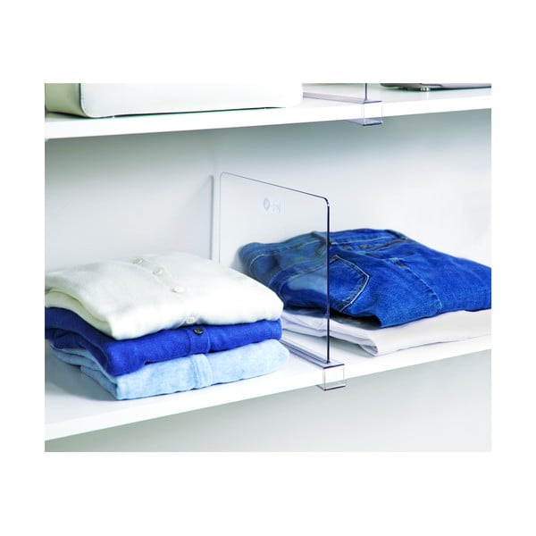 Caurspīdīgs plauktu sadalītājs iDesign The Home Edit, garums 30,9 cm-image-3