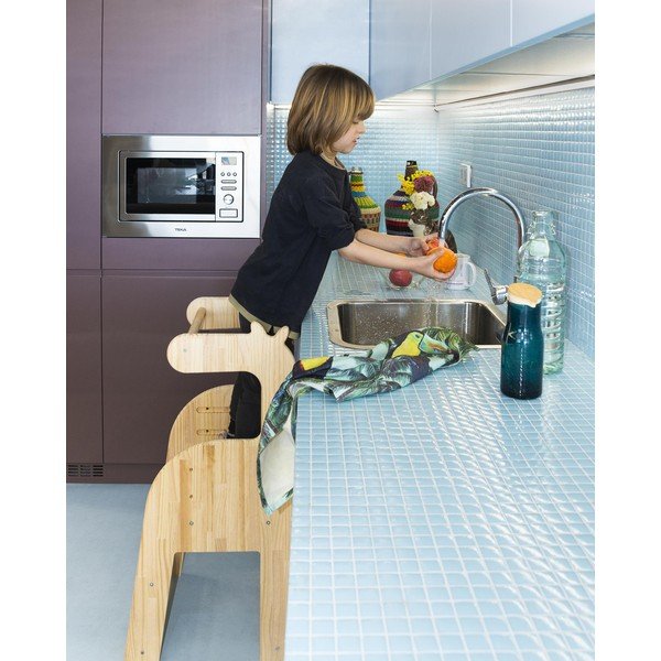 Bērnu krēsls no priedes masīvkoka Little Nice Things Giraffe-image-4