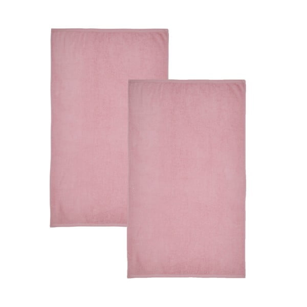 Rozā ātri žūstoši/frotē kokvilnas dvieļi (2 gab.) 90x140 cm Quick Dry – Catherine Lansfield