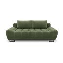 Zaļš trīsvietīgs izlaižams dīvāns ar uzglabāšanas vietu Windsor & Co Sofas Cumulus