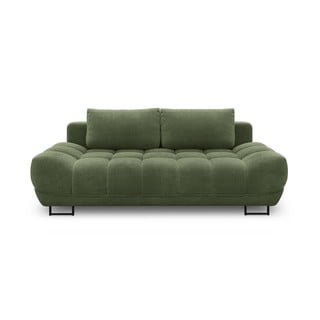 Zaļa trīsvietīgs izlaižams dīvāns ar glabāšanas vietu Windsor & Co Sofas Cumulus
