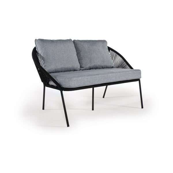 Melns divvietīgs dārza dīvāns Bonami Selection North-image-3