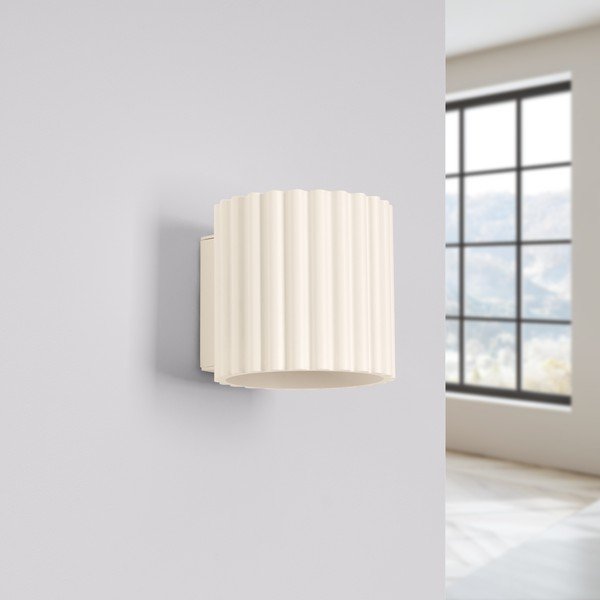 Krēmkrāsas sienas lampa ø 10 cm Zora – Sollux-image-2