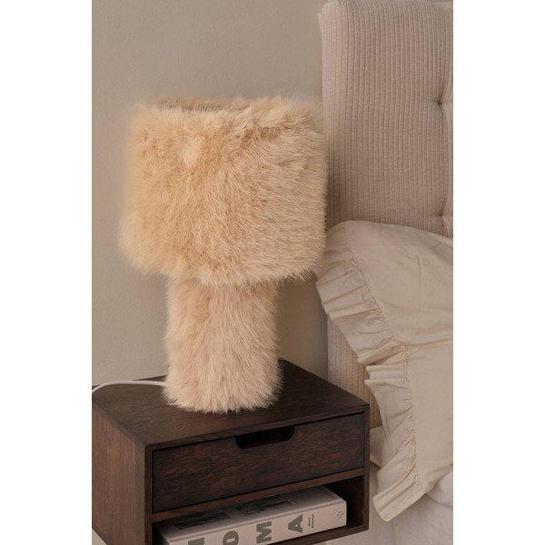 Krēmkrāsas tekstila galda lampa (augstums 46 cm) Fay – Ellos Home-image-2