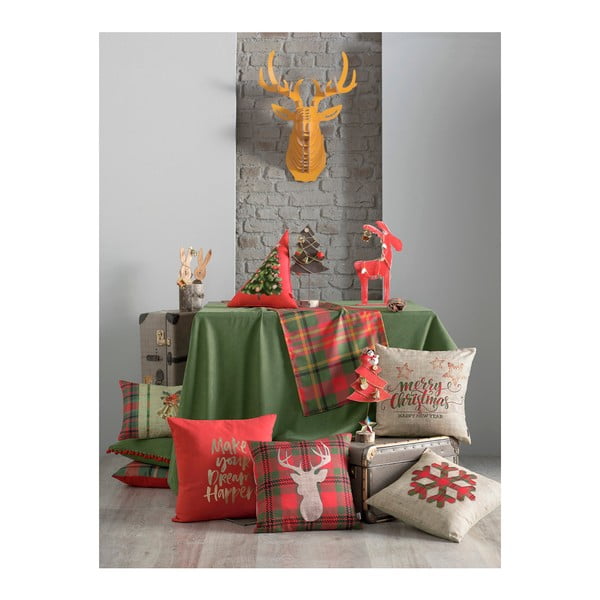 Zaļa un sarkana galda sega Mike & Co. NEW YORK Honey Celebration, 40 x 140 cm-image-1