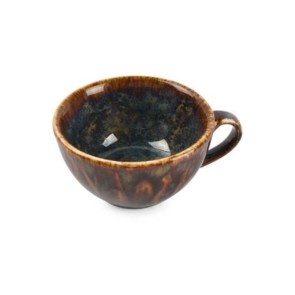 Brūna kapučīno porcelāna tasīte 200 ml Resto – BonBistro-image-2