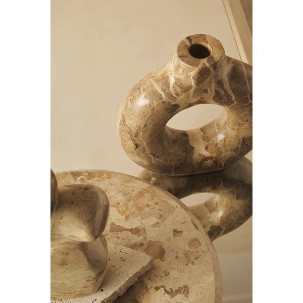 Brūna marmora vāze (augstums 20 cm) Santino – Premier Housewares-image-2