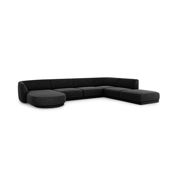 Antracīta pelēks stūra dīvāns (labais stūris) Miley – Micadoni Home-image-3