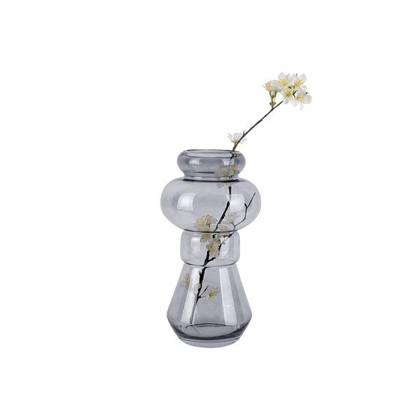 Pelēka stikla vāze PT LIVING Morgana, augstums 35 cm-image-2