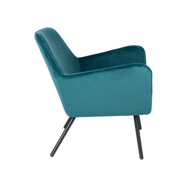 Tirkīzzils samta krēsls White Label Bon-image-3