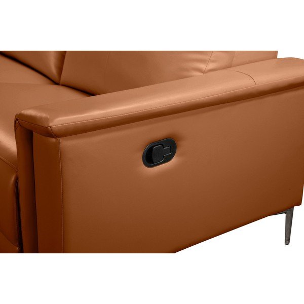 Brūns stūra dīvāns no ādas imitācijas (ar kreiso stūri) Lund – Støraa-image-4