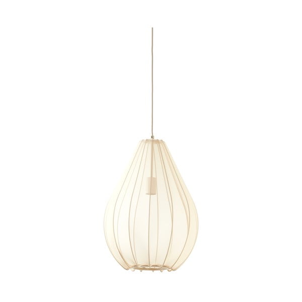 Bēša piekaramā lampa ar auduma abažūru ø 38 cm Itela – Light & Living