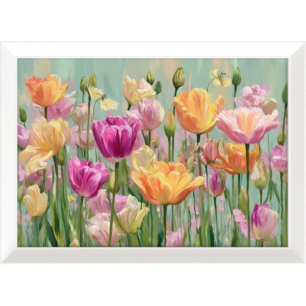 Drukāta glezna ar rāmi 75x56 cm Spring Tulip – Styler