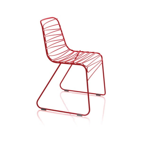 Sarkans ēdamistabas krēsls Magis Flux