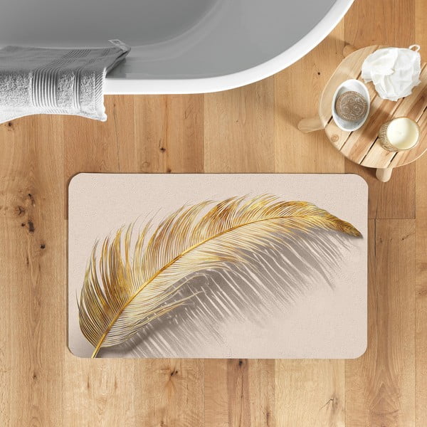 Gaiši brūns vannas istabas paklājiņš 50x120 cm Angelica – douceur d'intérieur-image-1