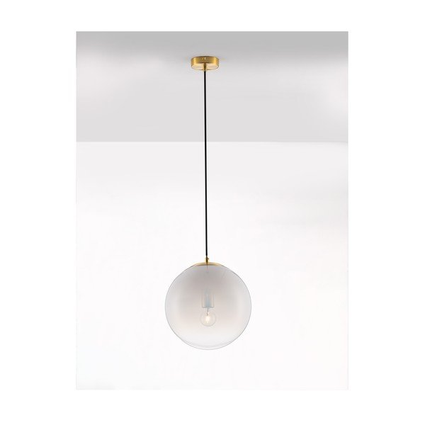 Balta/zelta krāsas stikla piekaramā lampa ø 30 cm Vita – Nova Luce-image-2