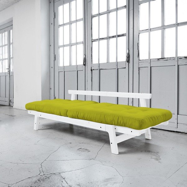 Dīvāns gulta Karup Step White/Pistacio-image-2