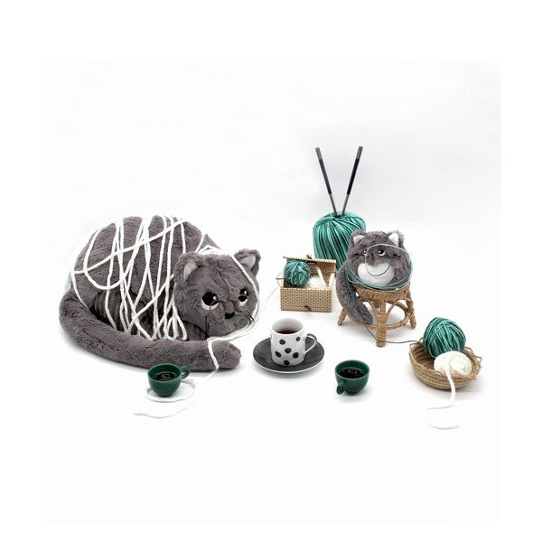 Plīša rotaļlietas (2 gab.) Ptipotos Miaou – Les Deglingos-image-2