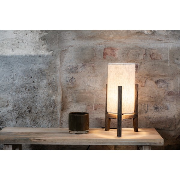 Bēša galda lampa ar auduma abažūru (augstums 33,5 cm) Eruca – Markslöjd-image-1