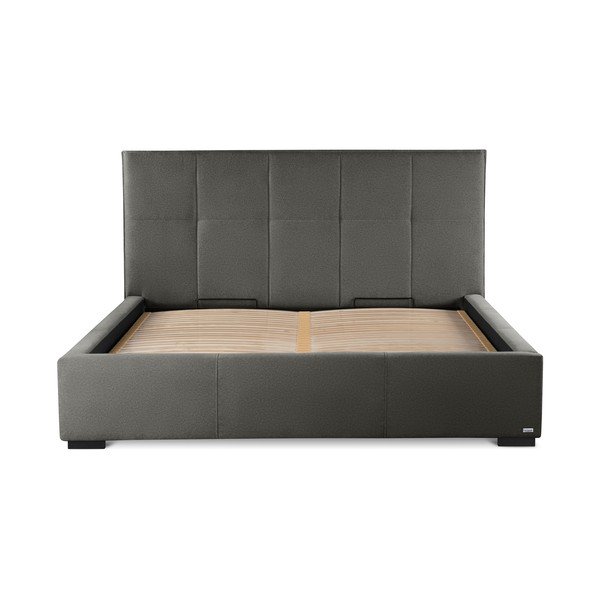 Pelēkbrūna divguļamā gulta Guy Laroche Home Allure, 180 x 200 cm-image-2