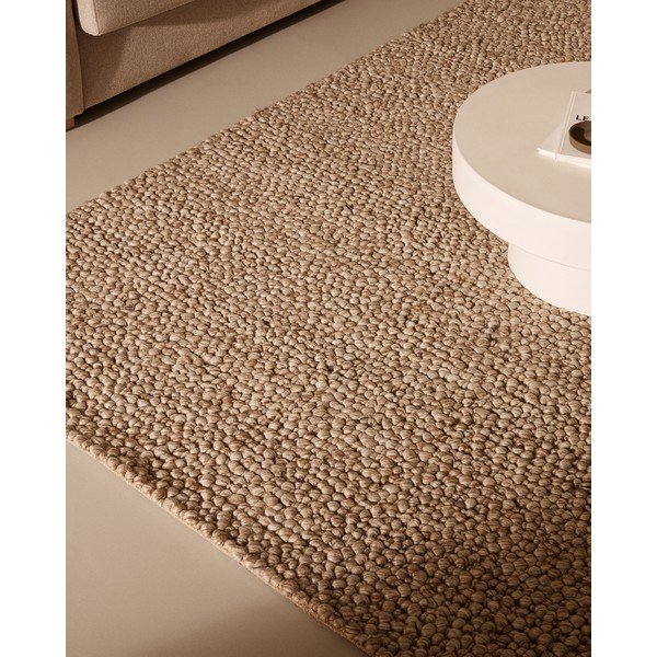 Bēšs vilnas paklājs 200x300 cm Lubrin – Kave Home-image-2