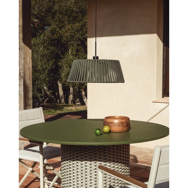 Haki metāla abažūrs ø 46 cm Aldet – Kave Home-image-1