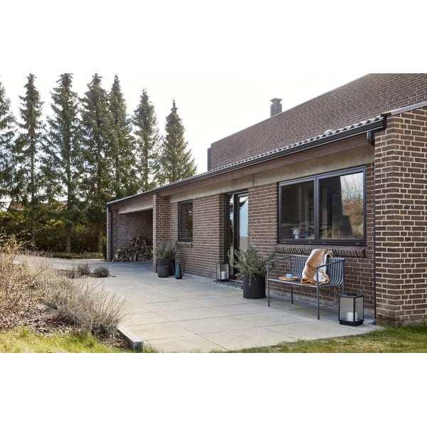 Melns metāla dārza sols Villa – Hübsch-image-1