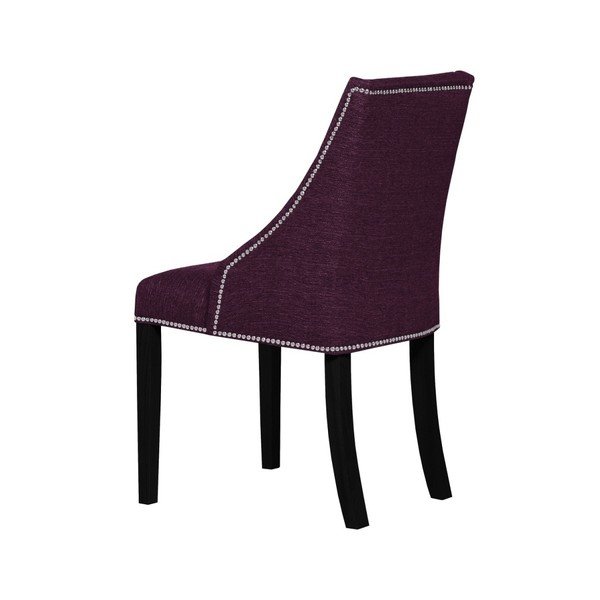 Violets krēsls ar melnām dižskābarža koka kājām Ted Lapidus Maison Patchouli-image-2