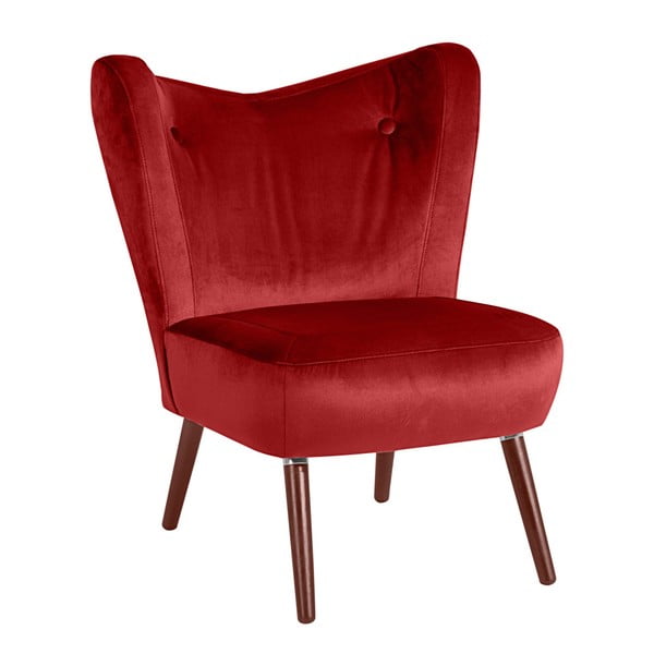 Ķieģeļu sarkans krēsls Max Winzer Sari Velvet