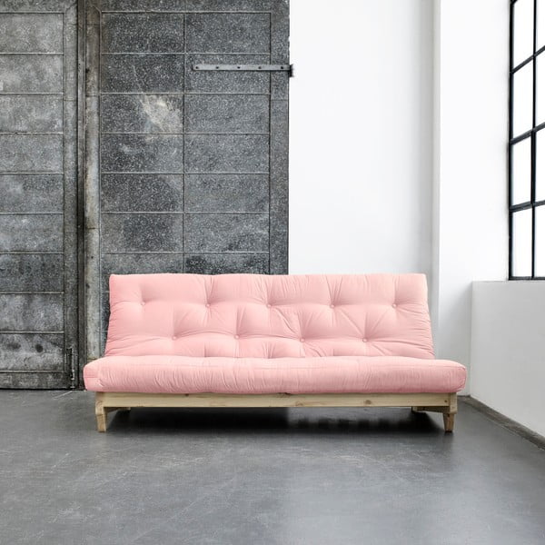 Dīvāns gulta Karup Fresh Natural/Pink Peonie