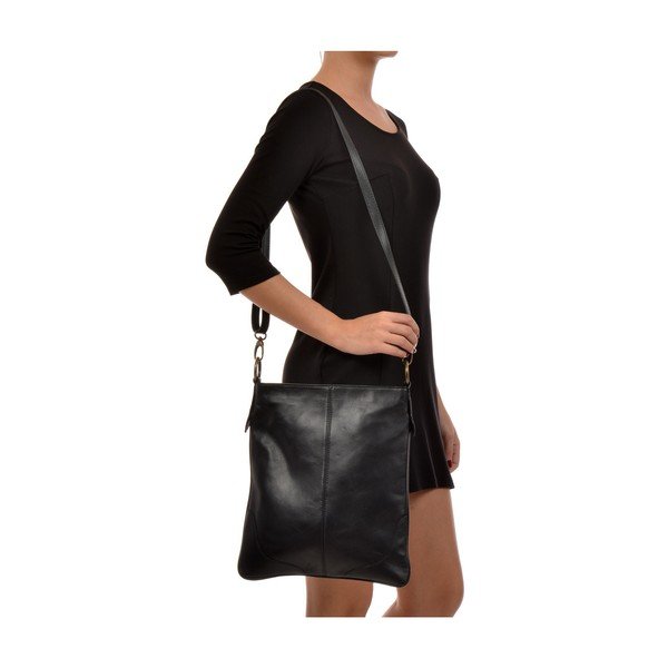 Melna ādas rokassoma Mangotti Pasca-image-4