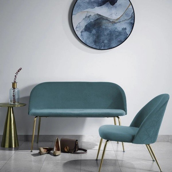 Alumīnija apaļš sānu galdiņš ø 39 cm Rhet – Kave Home-image-1