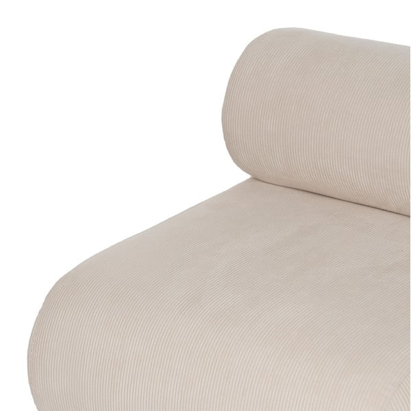 Krēmkrāsas velveta atpūtas krēsls – Ixia-image-4