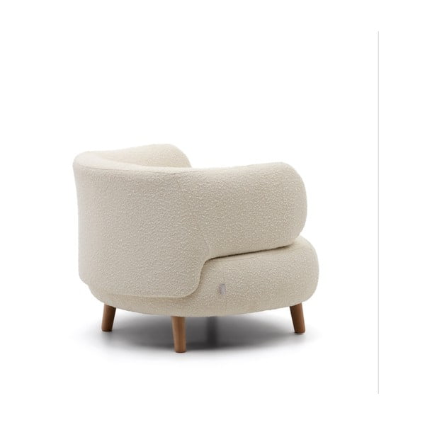 Krēmkrāsas atpūtas krēsls Luisa – Kave Home-image-3