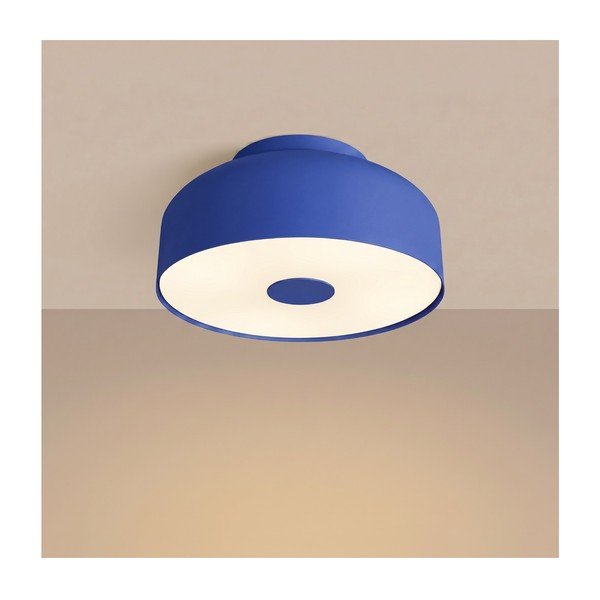 Zila tērauda griestu lampa ø 30 cm Omiq – Sollux-image-2