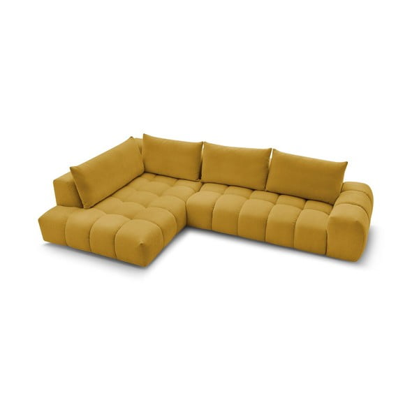 Okera dzeltens stūra dīvāns (ar kreiso stūri) Everest – Bobochic Paris-image-4