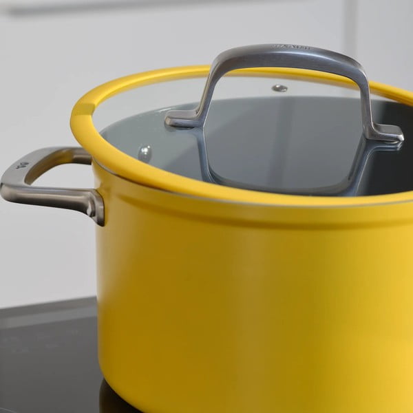 Katls ar vāku/ar keramikas pārklājumu piemērots indukcijas plītij 5,5 l Meda 3.0 – FABINI-image-1