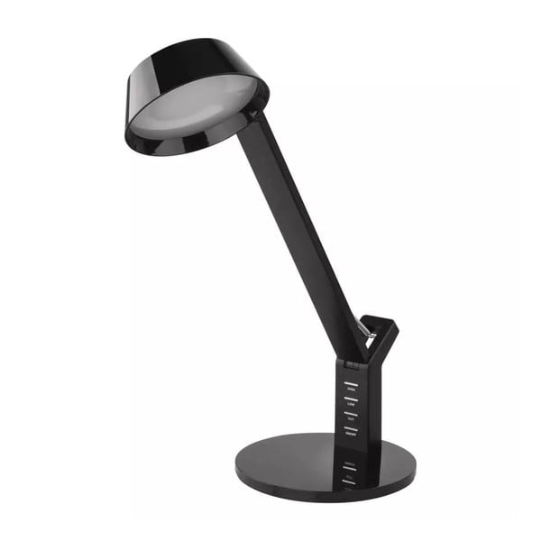 Melna LED galda lampa ar regulējamu spilgtumu (augstums 39 cm) Simon – EMOS