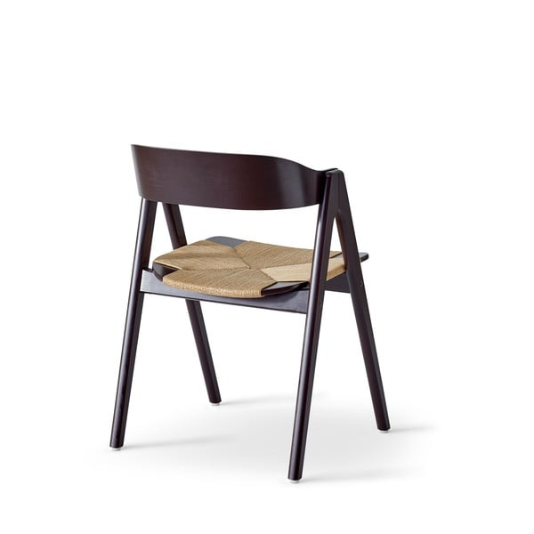 Melns dižskābarža pusdienu krēsls ar rotangpalmas sēdekli Findahl by Hammel Mette-image-3