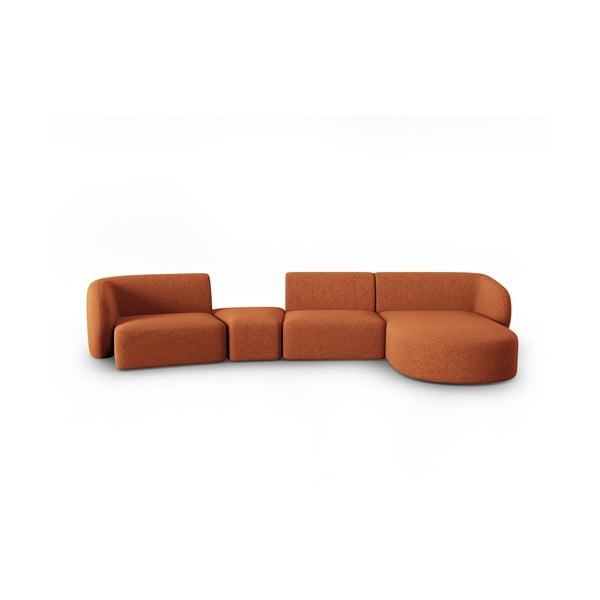 Oranžs stūra dīvāns (ar labo stūri) Shane – Micadoni Home