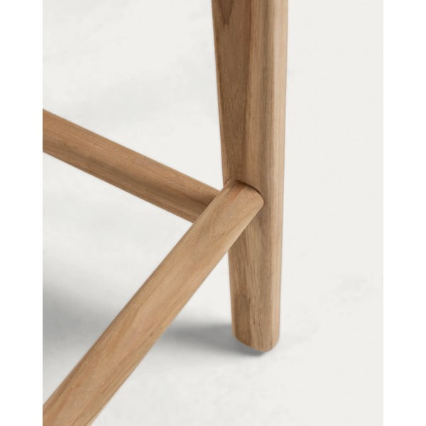 Dabīga toņa mākslīgās ādas bāra taburete (sēdekļa augstums 67 cm) Calixta – Kave Home-image-4