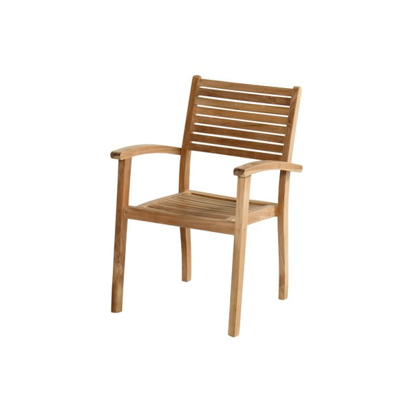 Dabīga toņa masīvkoka dārza krēsls Sunderland – Hartman