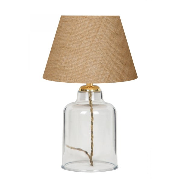 Galda lampa ar auduma abažūru (augstums 30 cm) Baran – Opviq lights