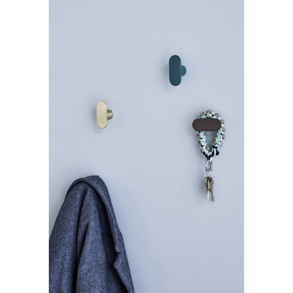 Zelta krāsas metāla sienas āķis Piccolo – Hübsch-image-1