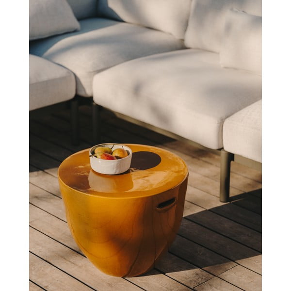 Keramikas apaļš dārza galdiņš ø 45 cm Mesquida – Kave Home-image-1