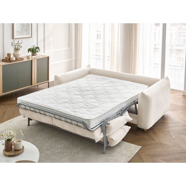 Krēmkrāsas salokāms dīvāns 234 cm Ernest – Bobochic Paris-image-1